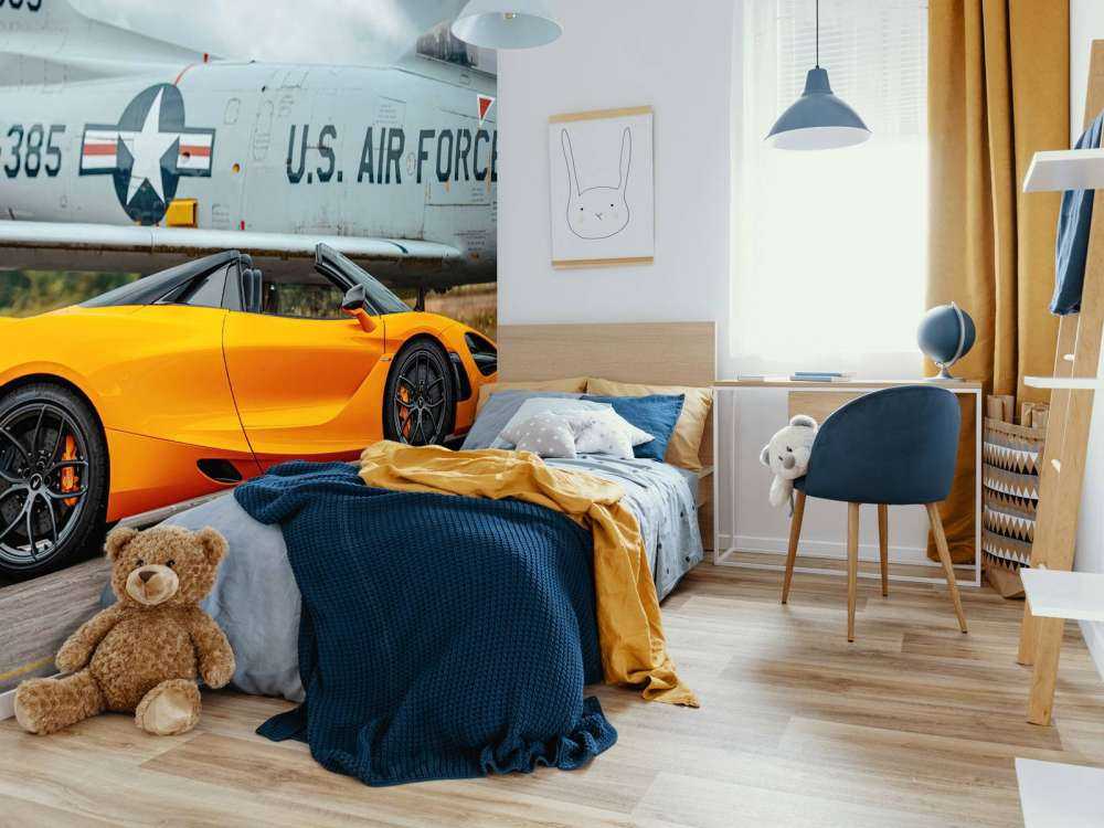 Supercar en gevechtsvliegtuig