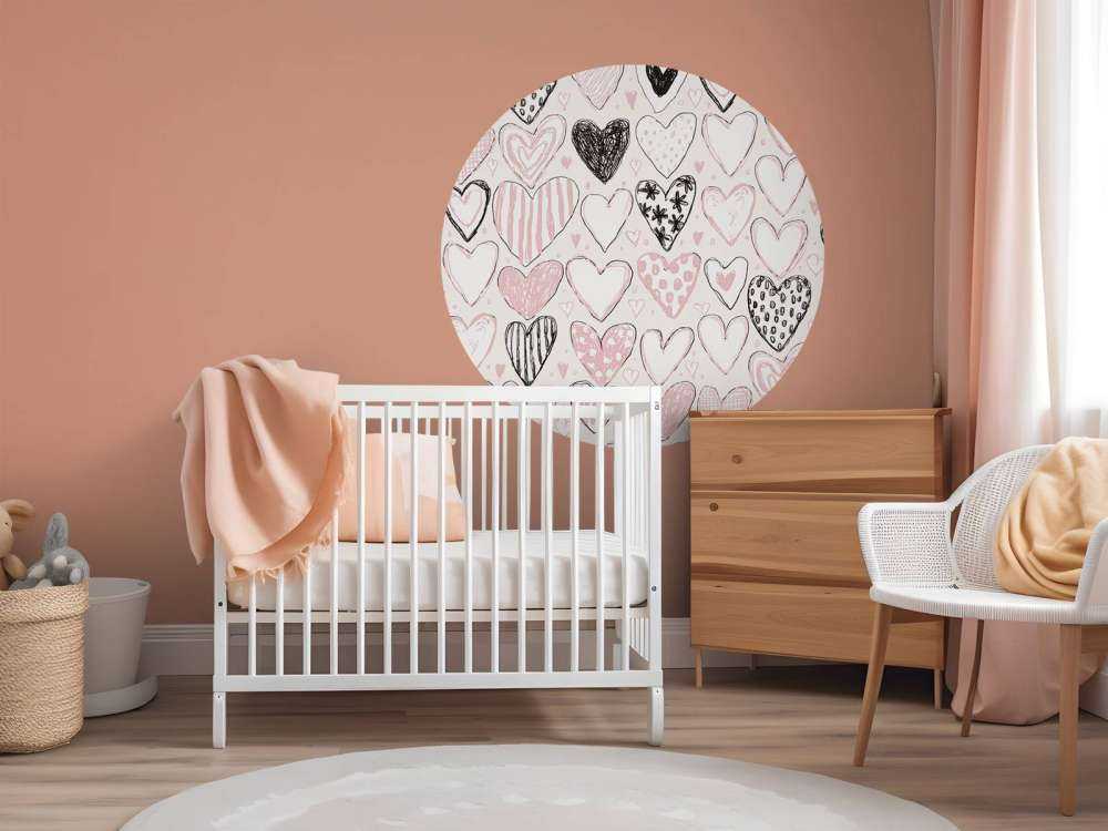 Hartjesmix in pastel en inkt