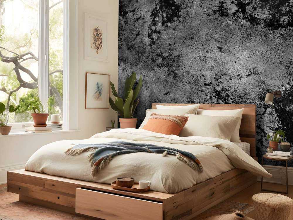 Donkere muur met textuur