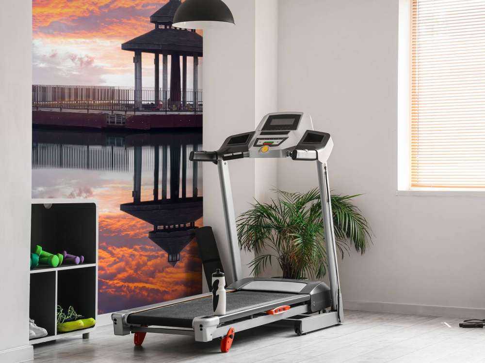 Sun Moon Lake in Taiwan bij zonsondergang