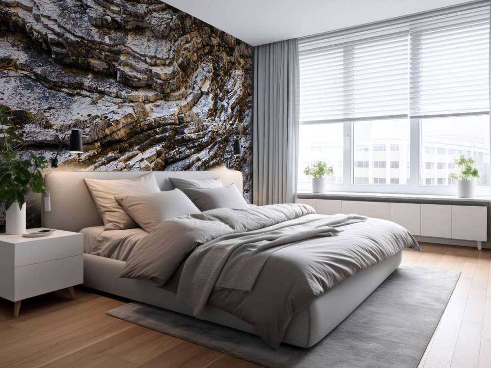 Close-up kalkstenen rots