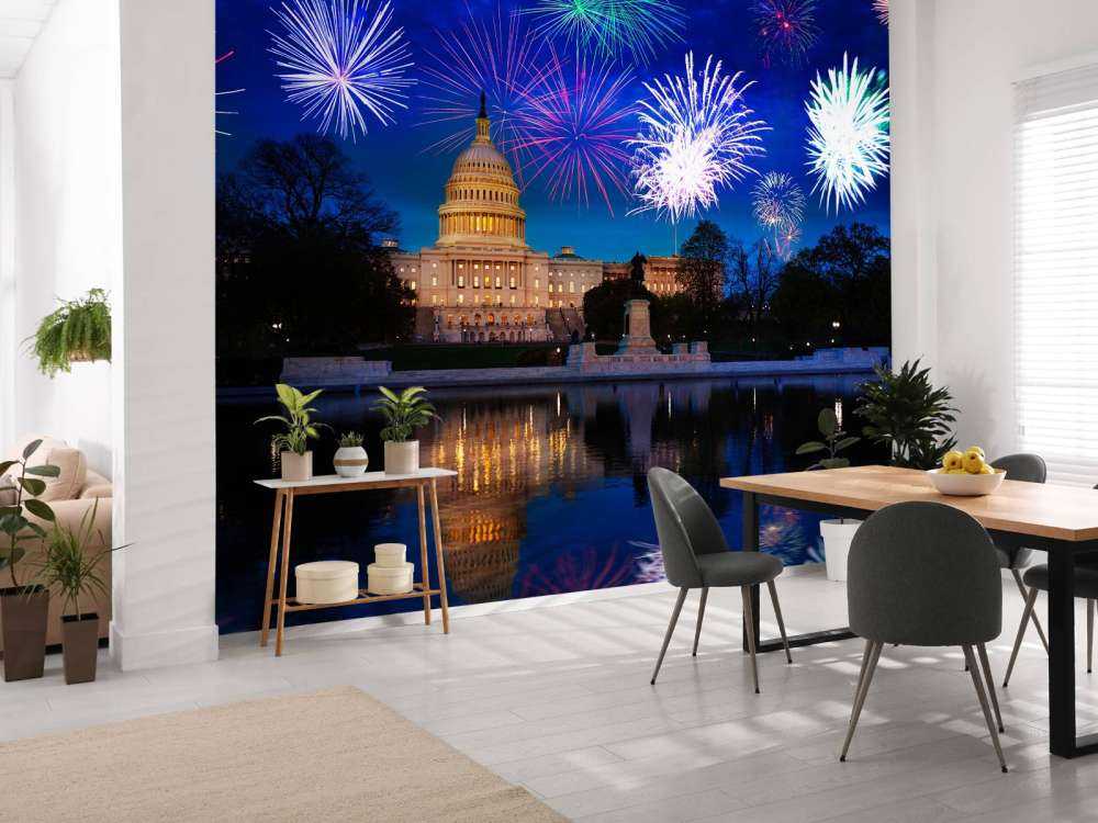 Vuurwerkshow in Washington