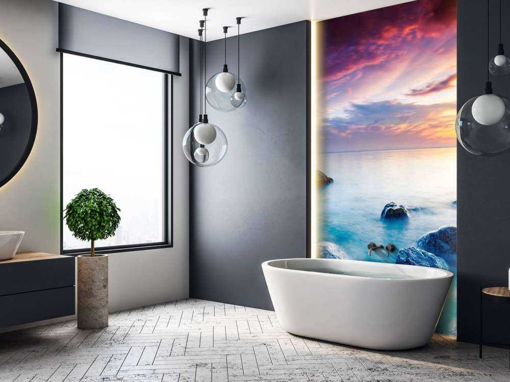 Magische zonsondergang op zee