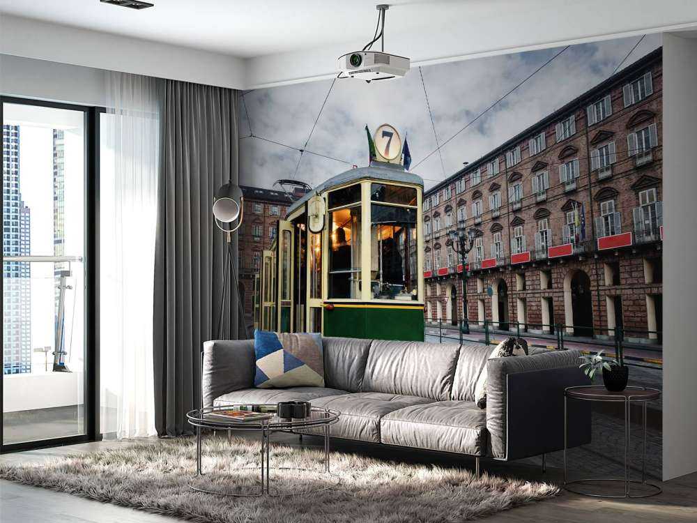 Groene tram in Turijn