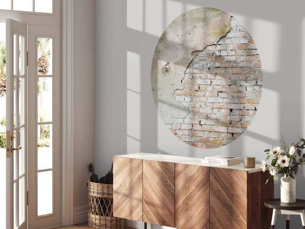 Slordige bakstenen muur