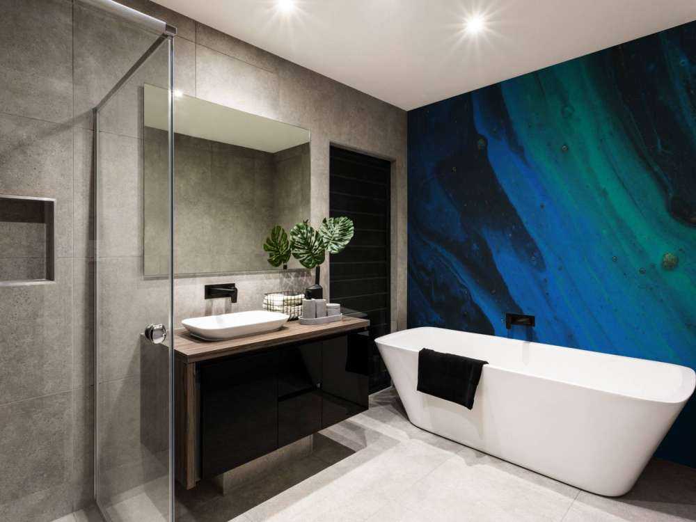 Structuur met blauwe en groene accenten