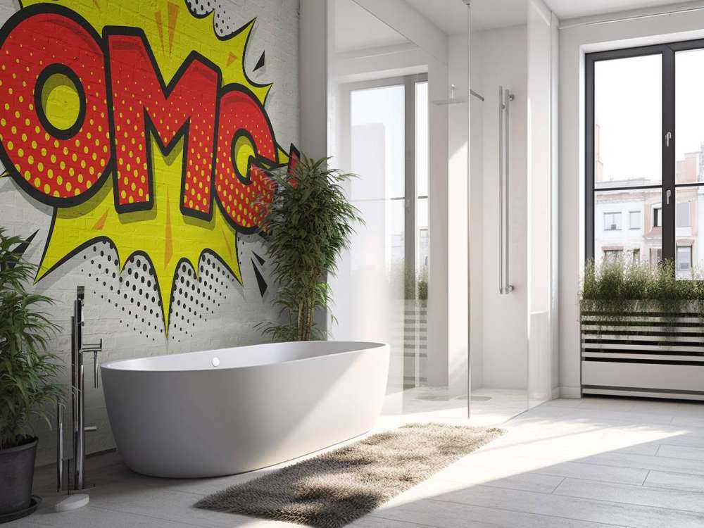 Gekleurde graffiti op muur