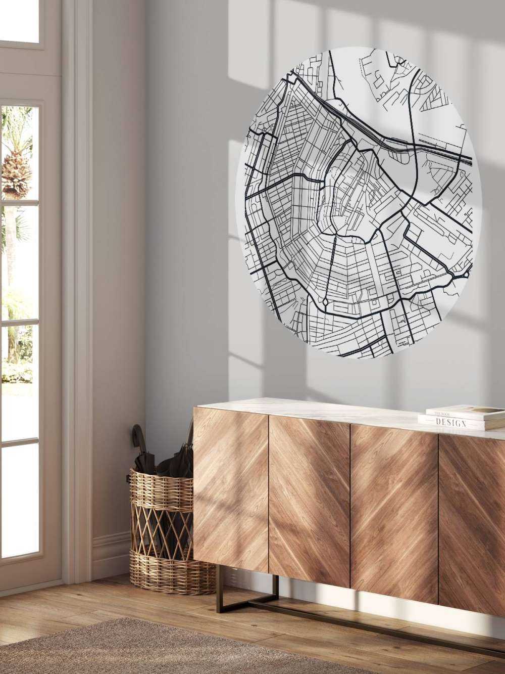 Amsterdam vector plattegrond