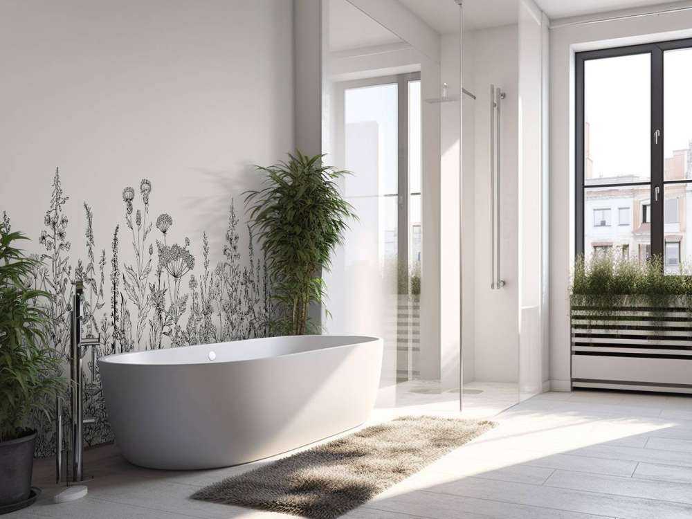 Getekende hoge grassen