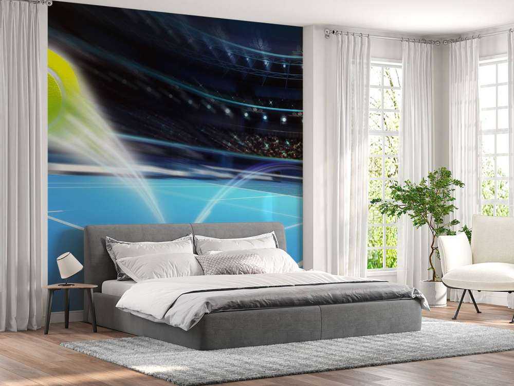 Stuiterende tennisbal