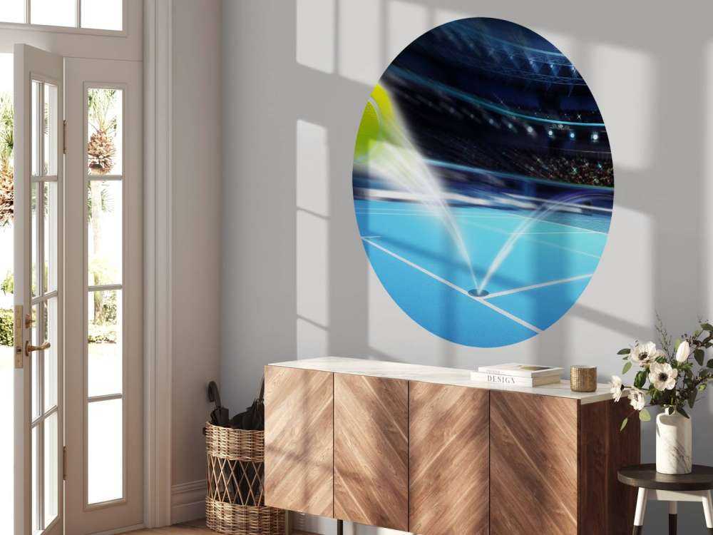 Stuiterende tennisbal