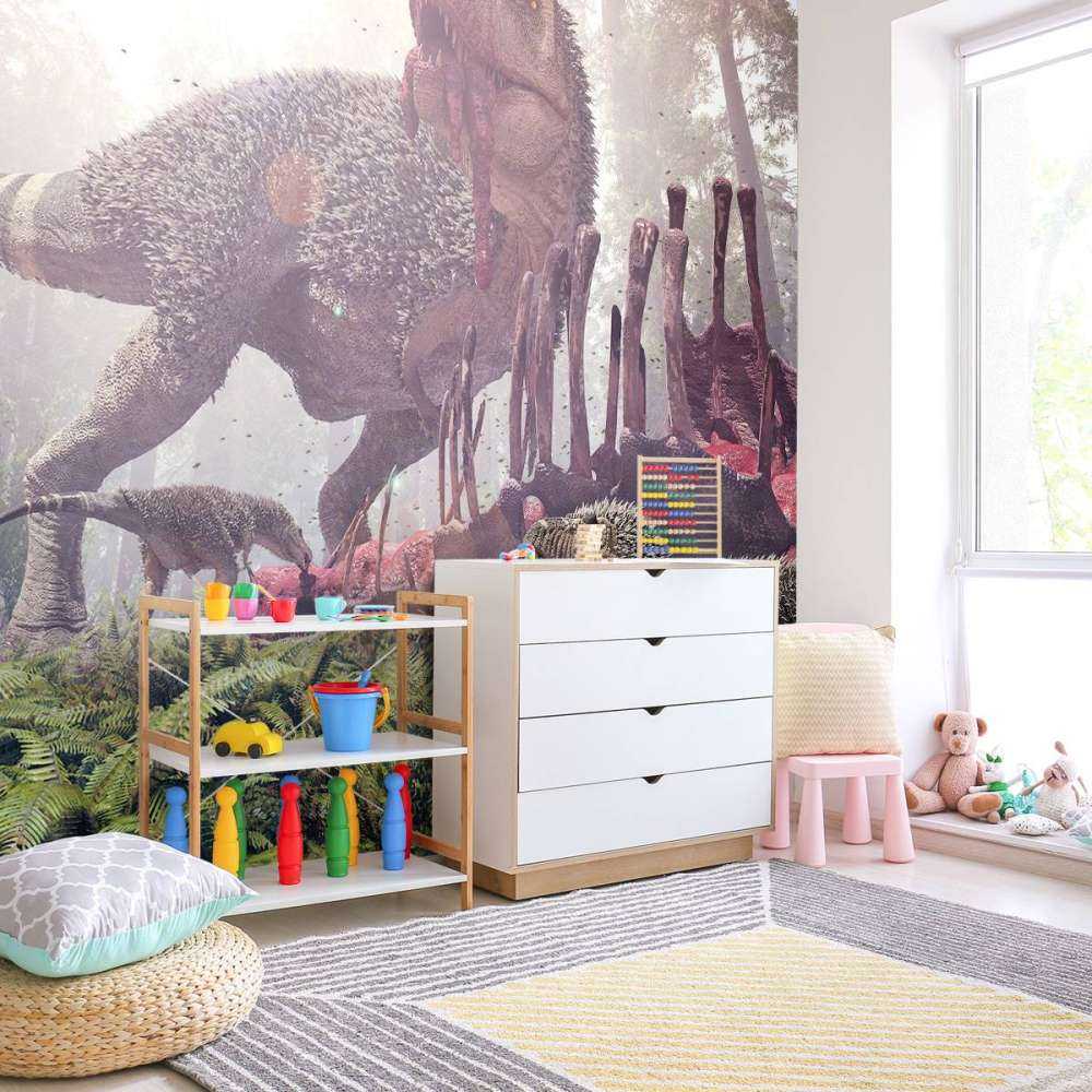 Tyrannosaurus Rex en haar jongen