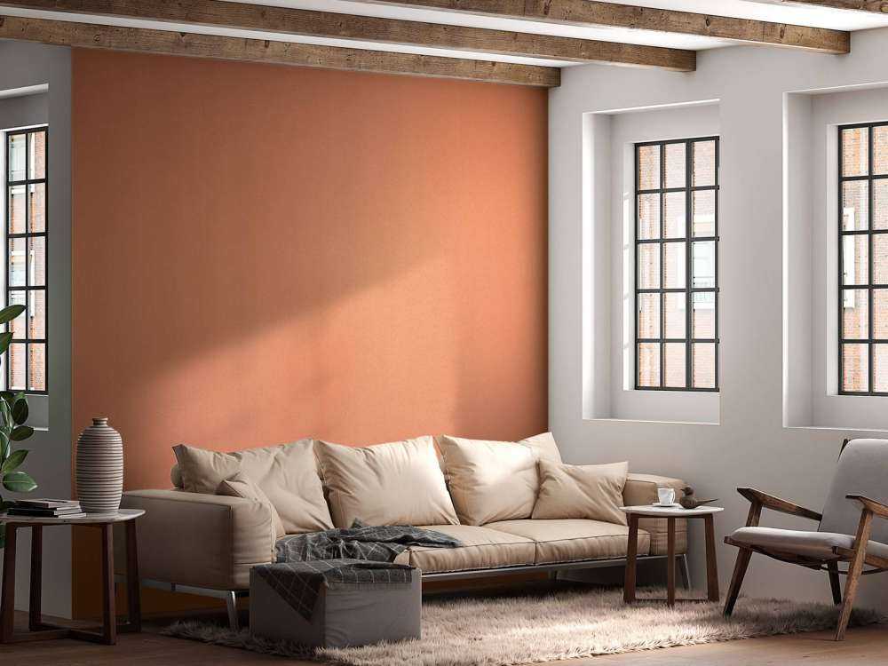 Beton in terracotta kleur