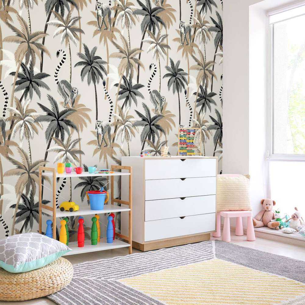 Ringstaartmaki's in de bomen