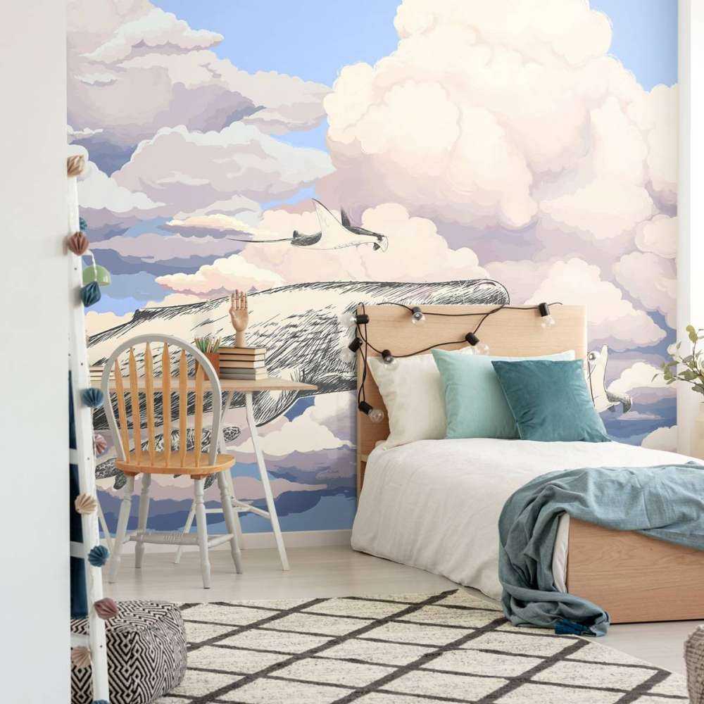 Walvis met zijn vrienden