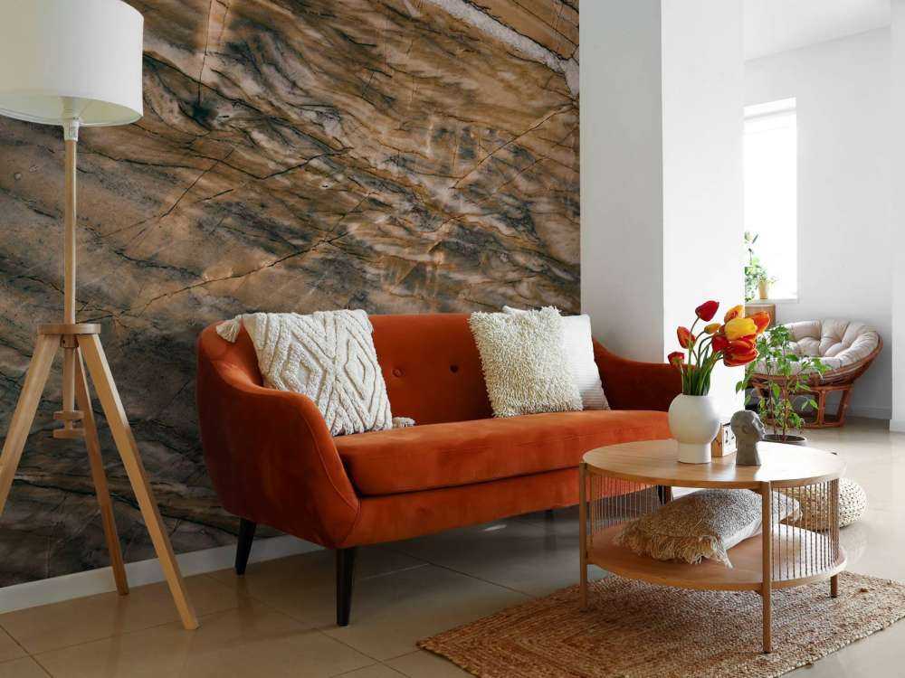 Marmer met gele tint