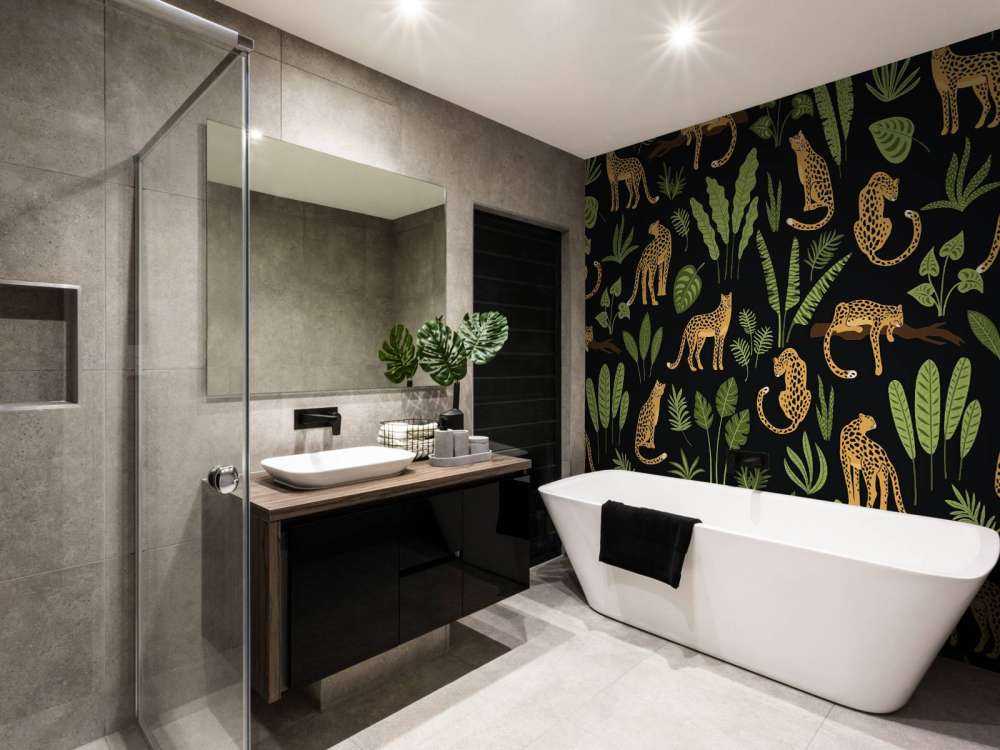 Luipaard patroon op een zwarte achtergrond