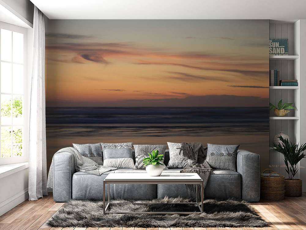 Zonsondergang aan de kust