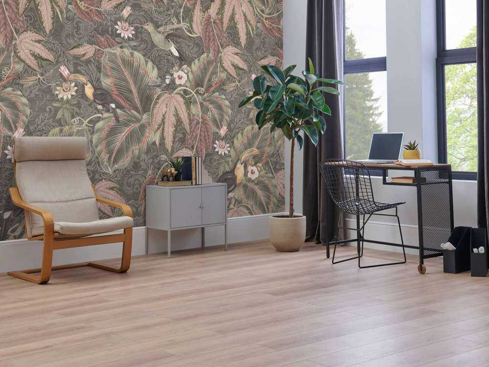 Tropische Jungle vogels & Toekans - vintage groen