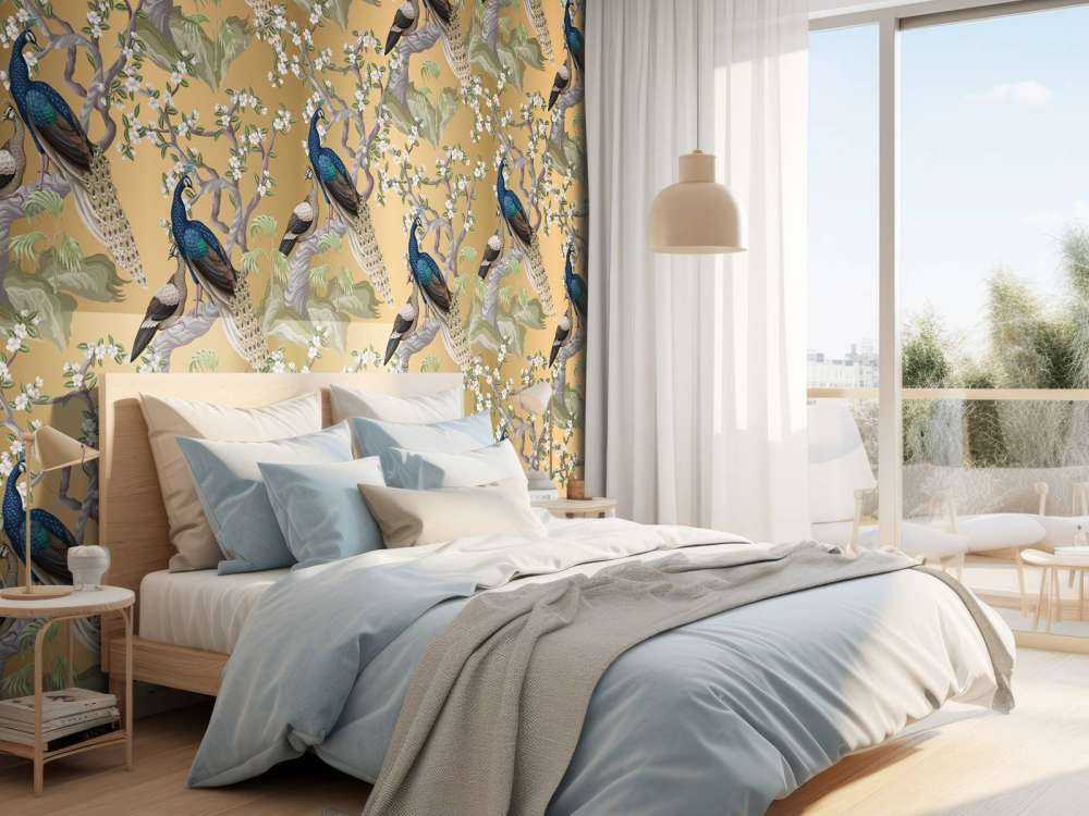 Pauwengefluister in Oase