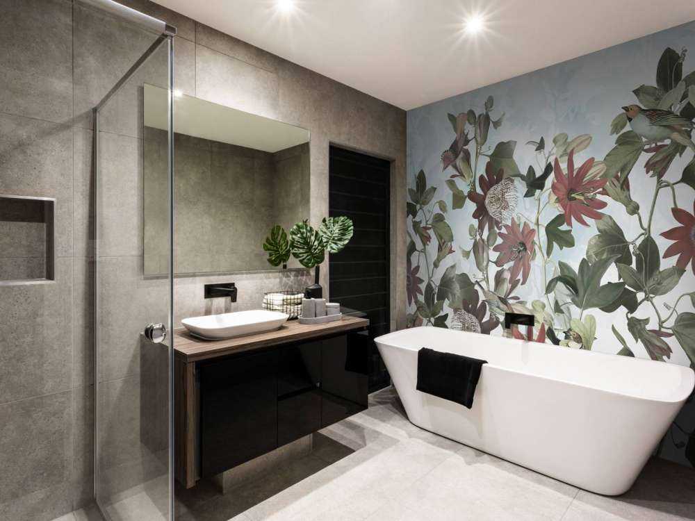 Seven Birds in Enchanted Foliage - Soft Blue