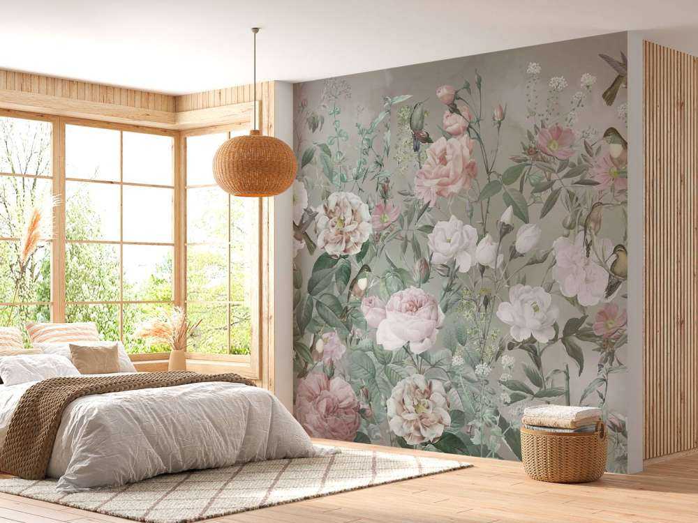 Birds in Rose Garden