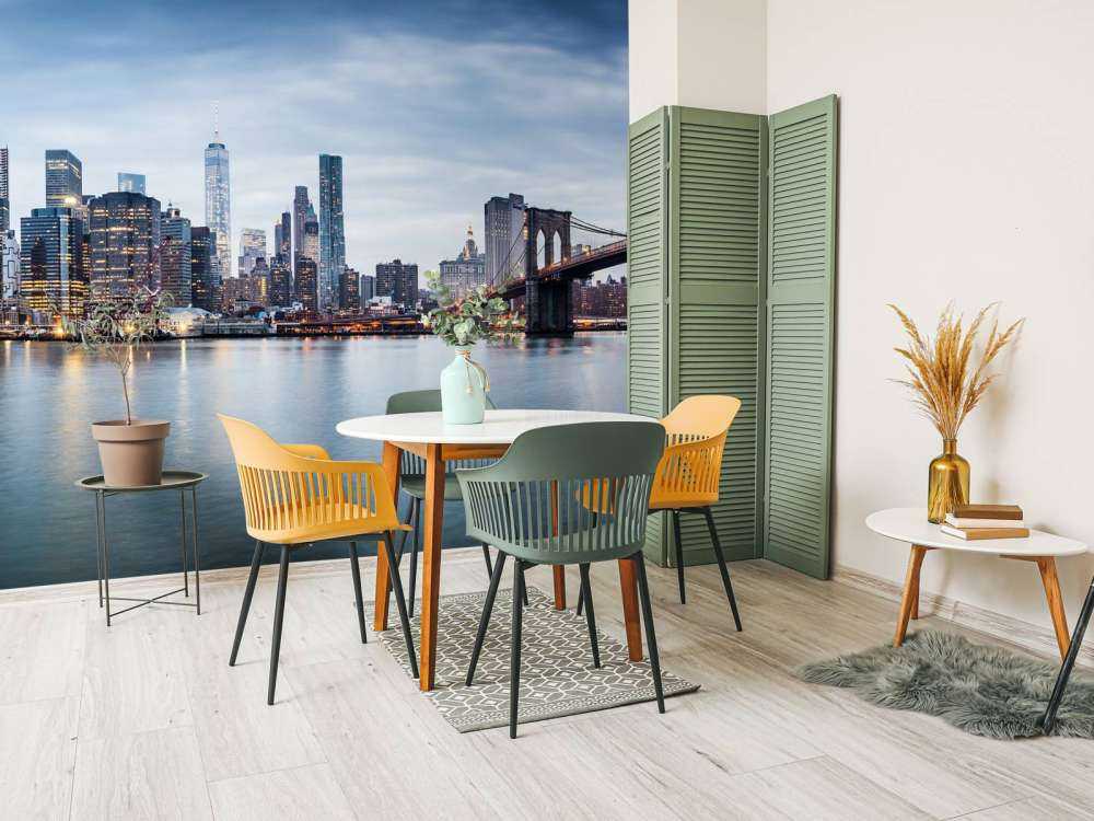 New York City zonsondergang