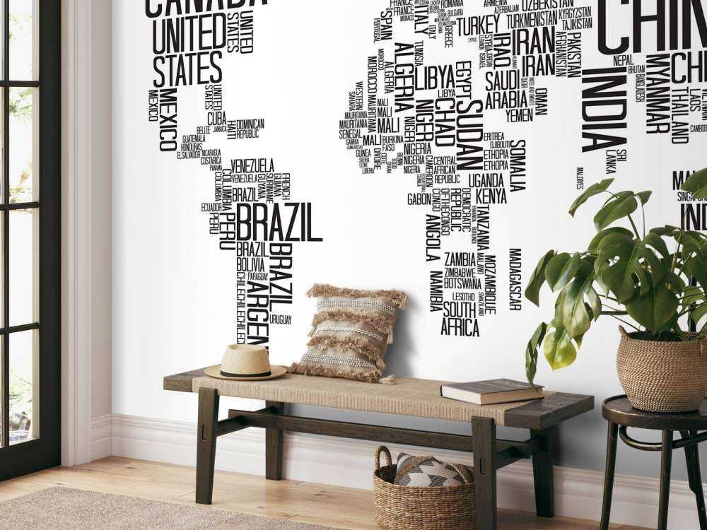 Typografische wereldkaart