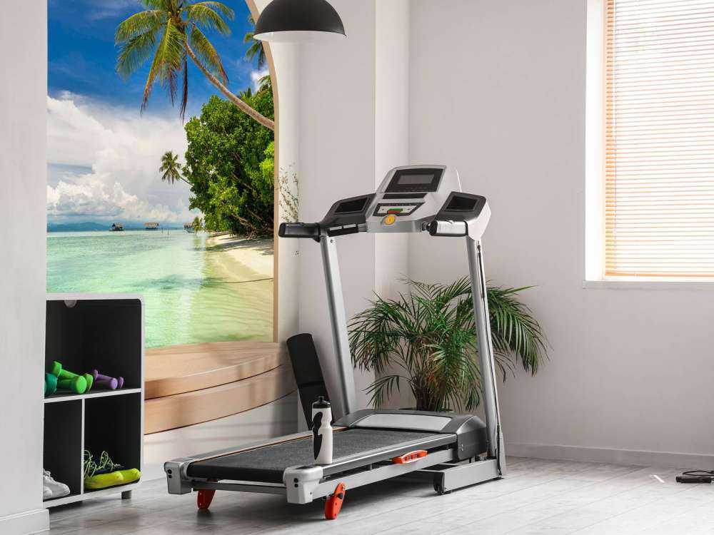 Tropisch eiland met palmbomen