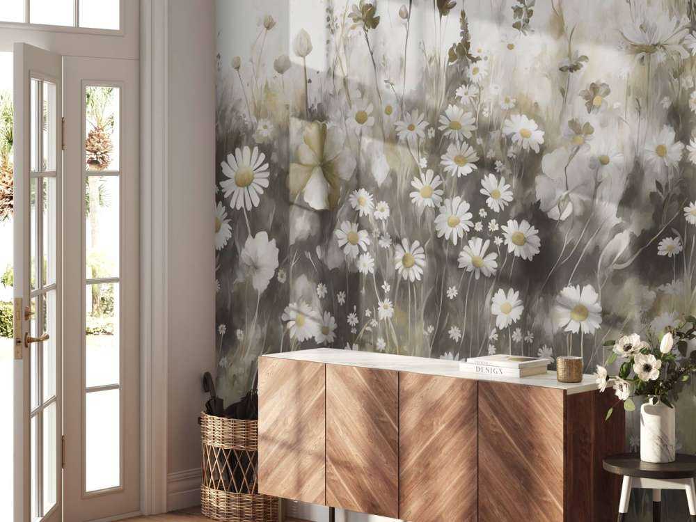 Lush Greenery of Summer Warm Taupe