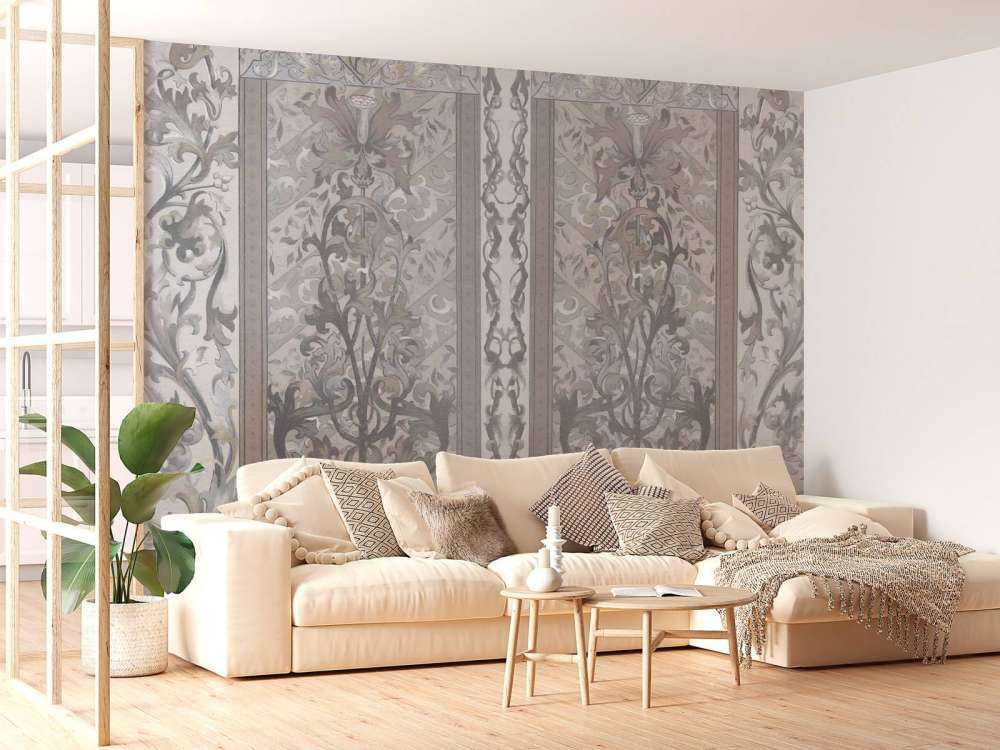 Lichte art nouveau ornamenten