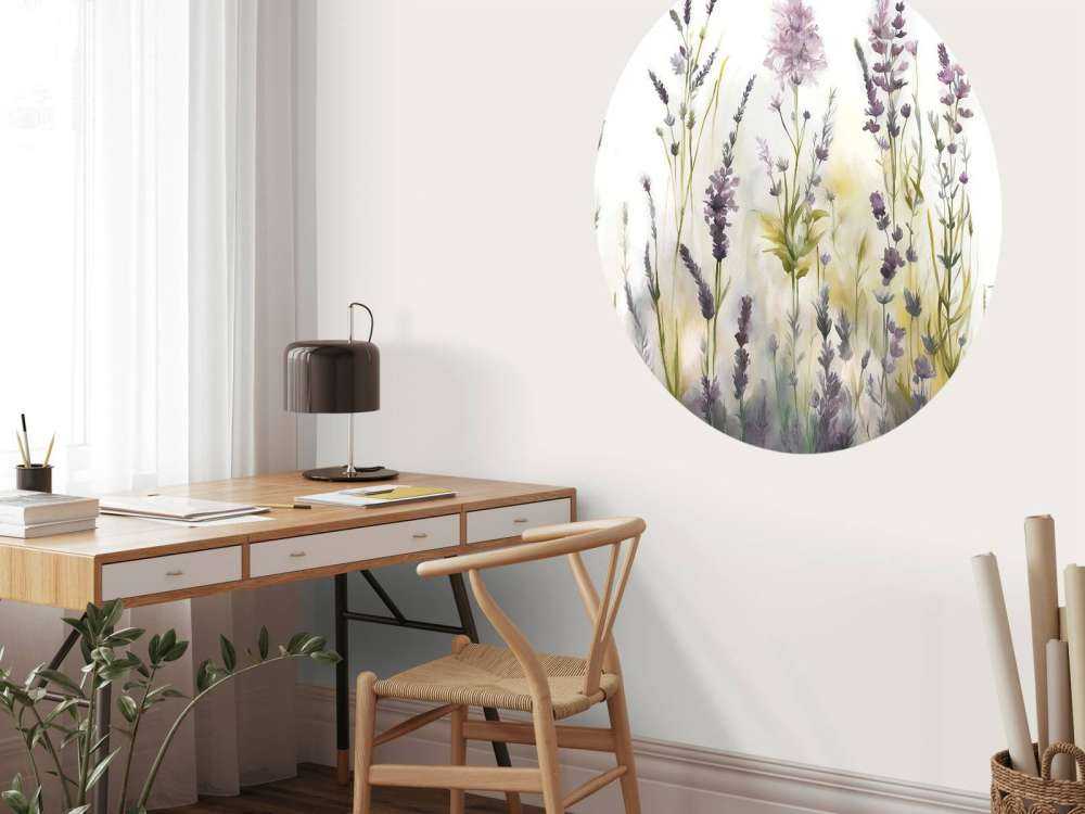 Lavender Glade Seamless Warm Beige