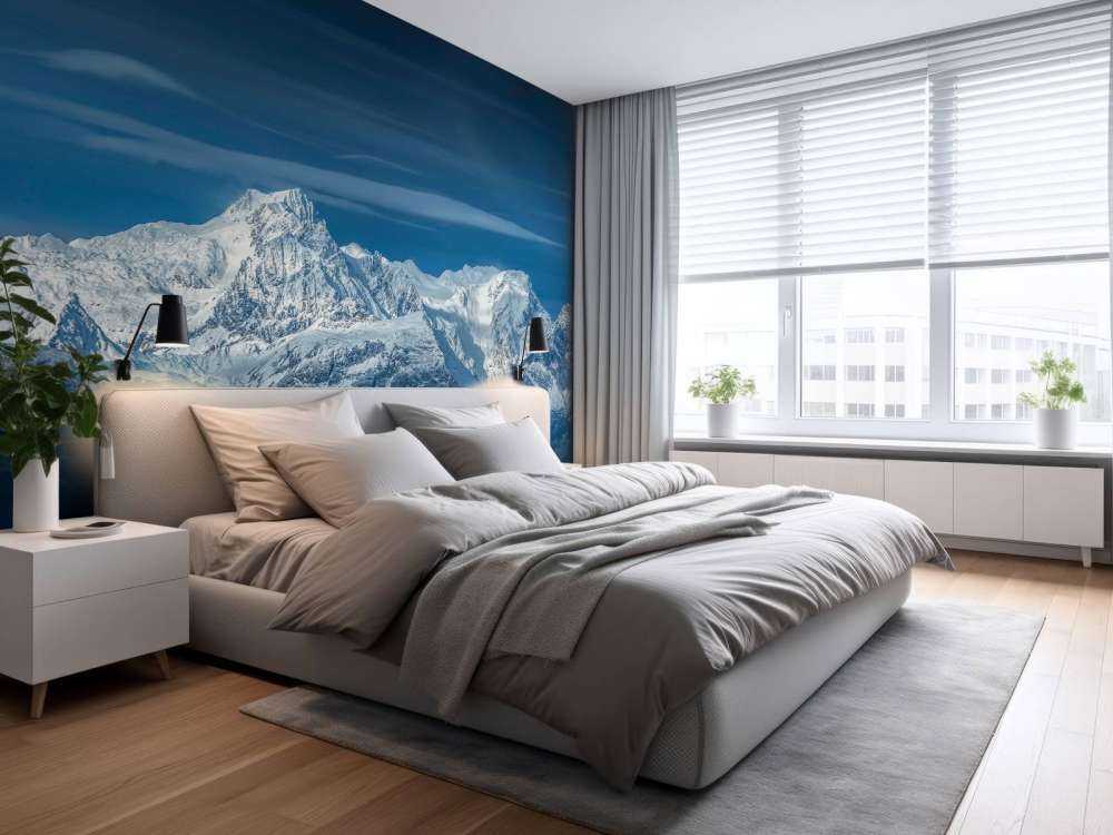 Winterlicht op alpentoppen