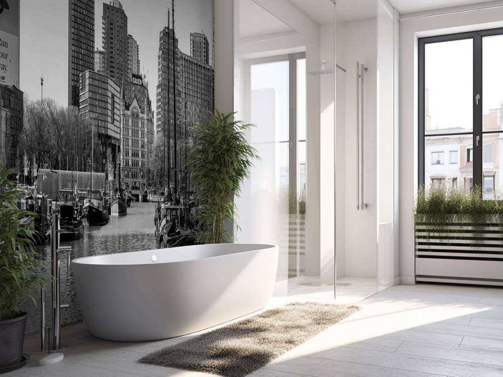 Oude Haven en Witte Huis in Monochroom