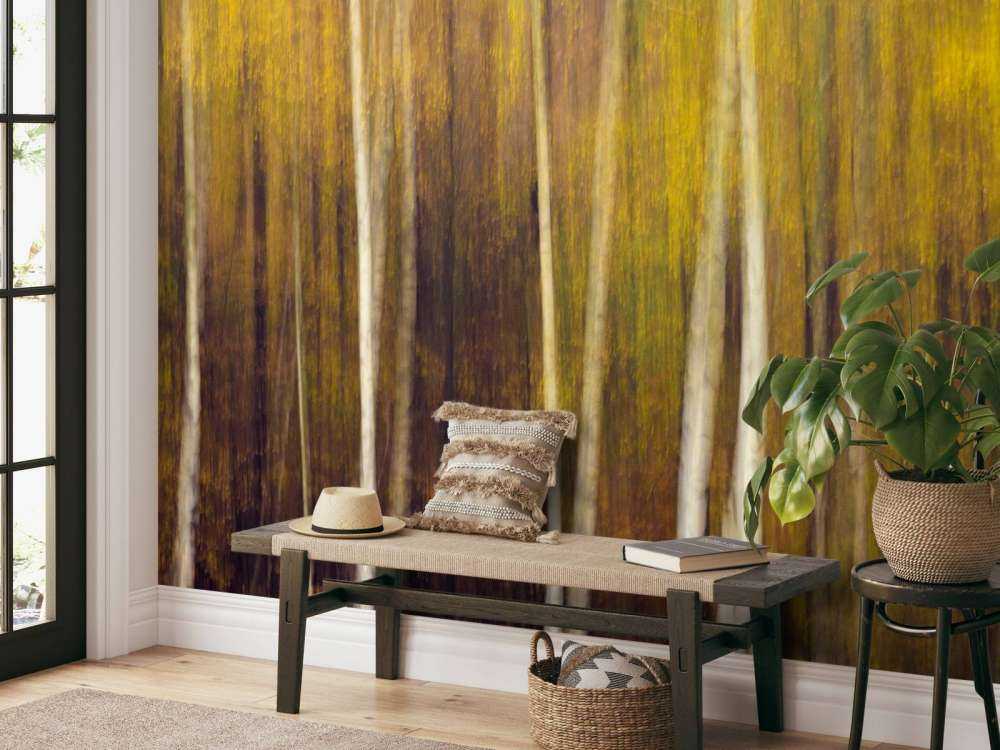 Herfstbos in Beweging