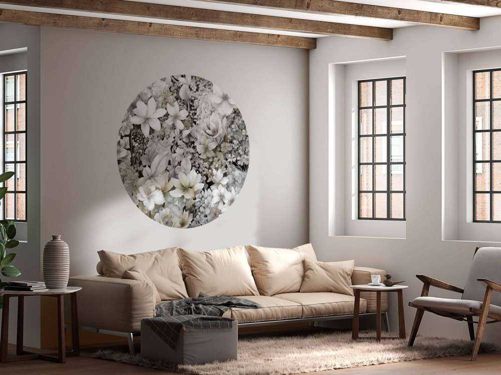 Flower festivalSEAMLESS Gray