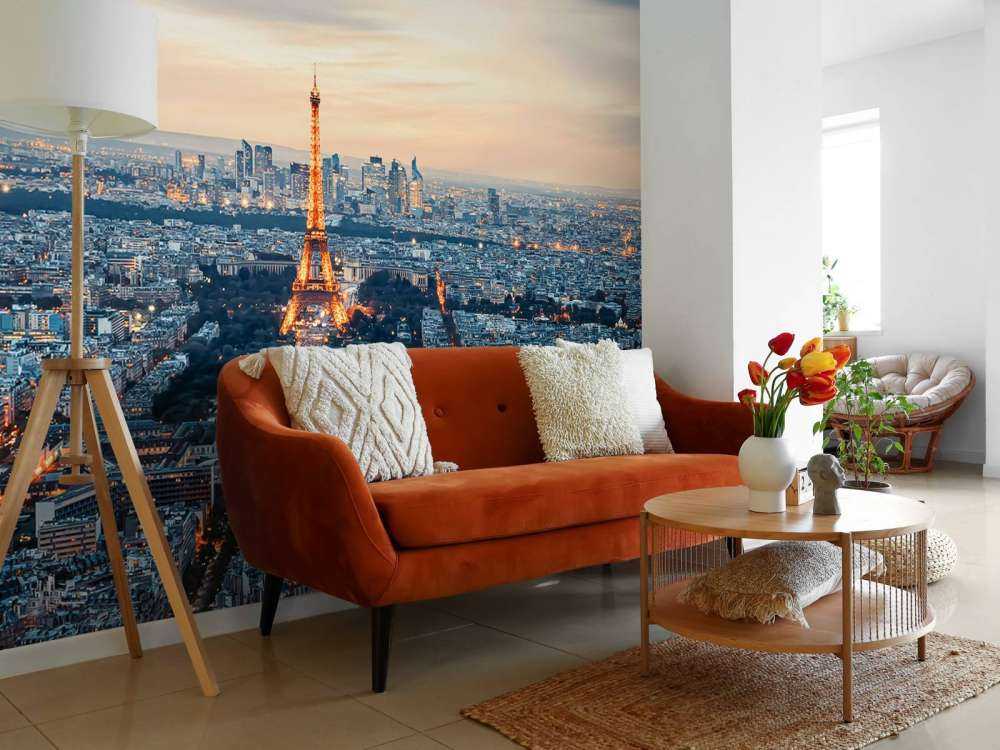 Avondlicht over Parijs panorama