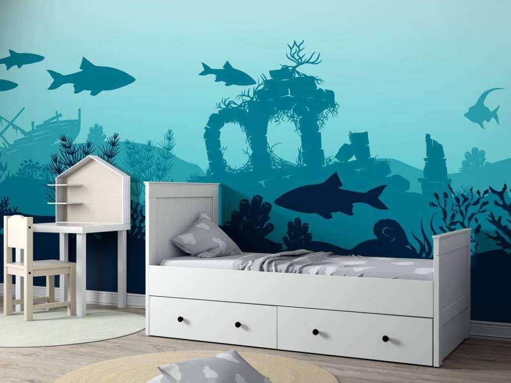 Onderwater silhouetten