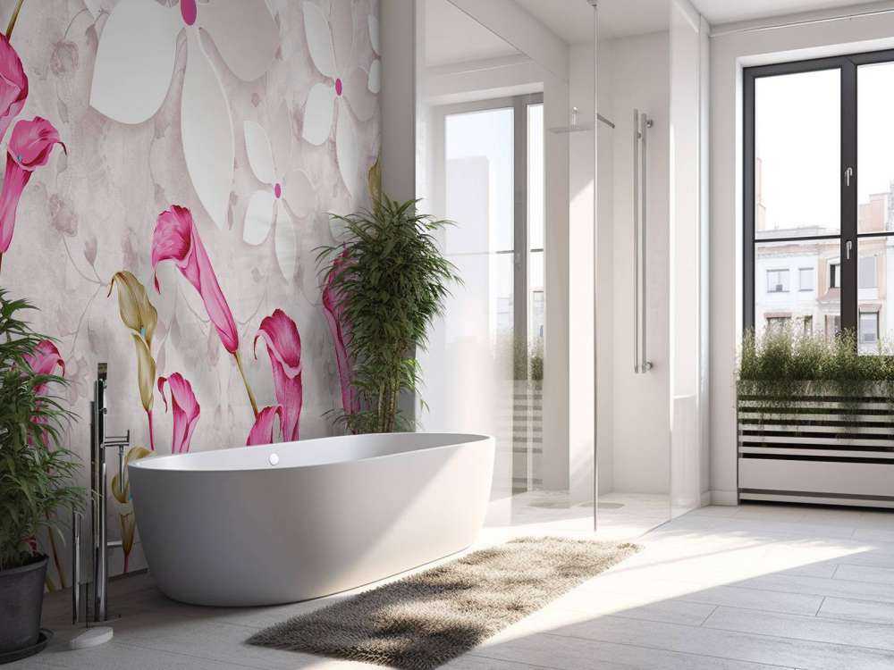 Roze witte bloemen