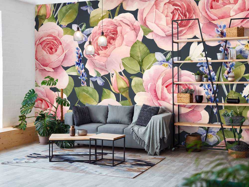 Kleurrijke rozen design