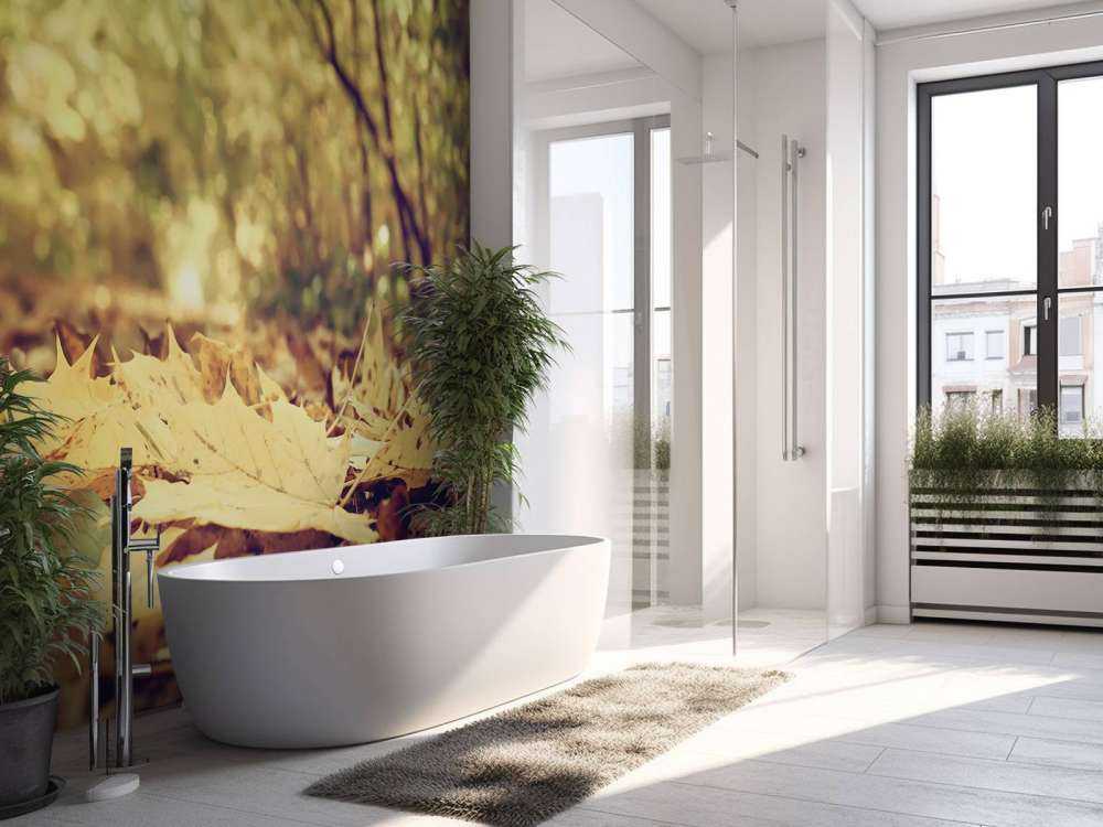 Bladeren in het Bos tijdens de Herfst