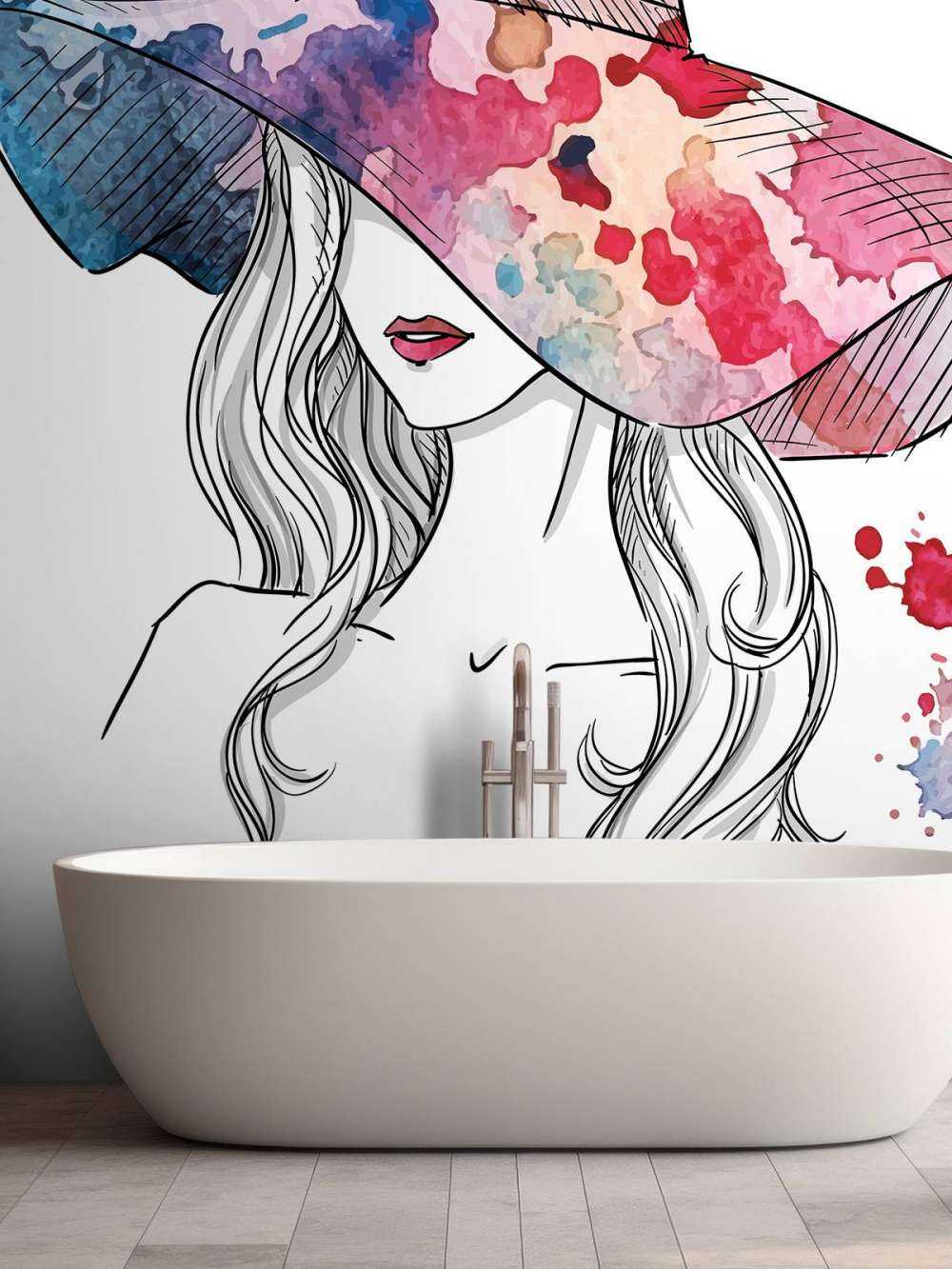 Schets van een vrouw met een hoed