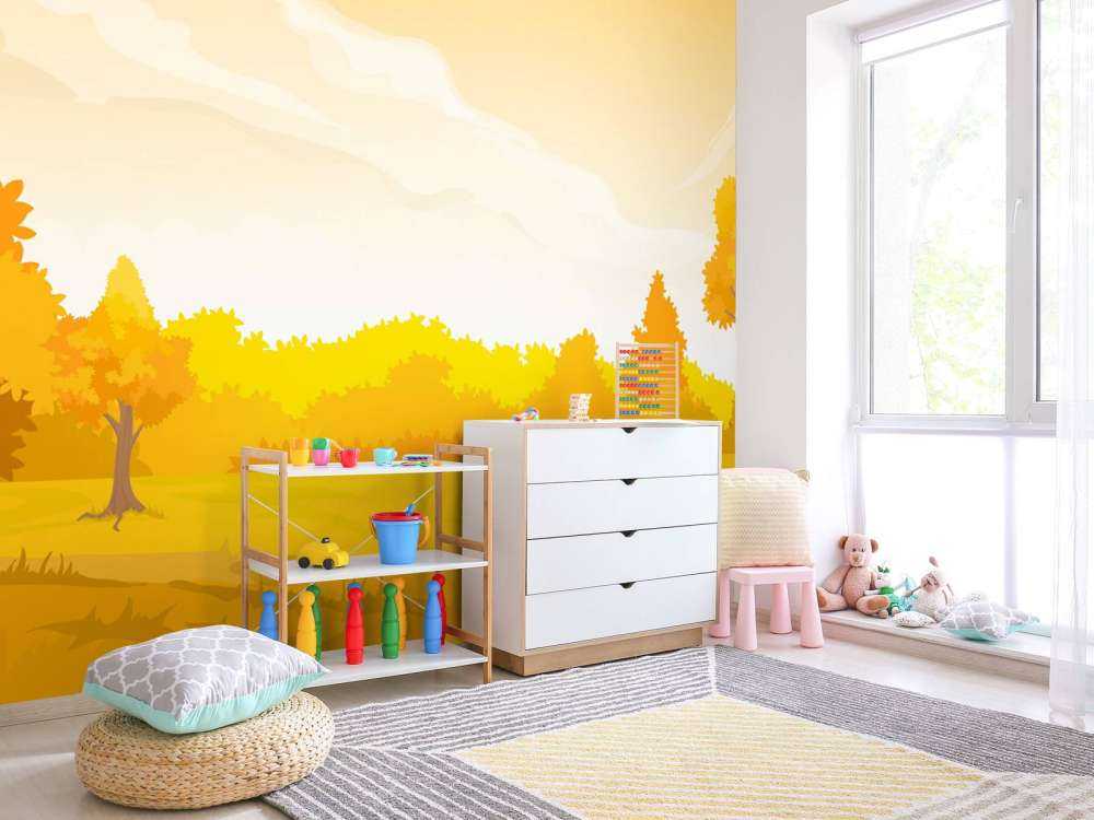 Illustratie van herfstlandschap