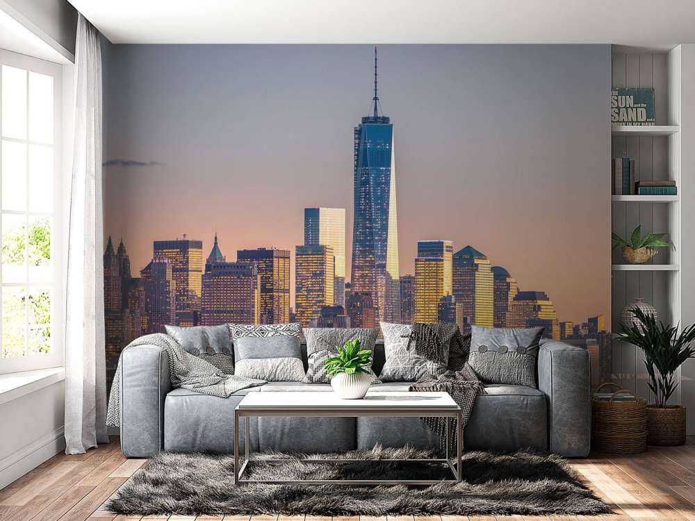 Zonsondergang bij New York