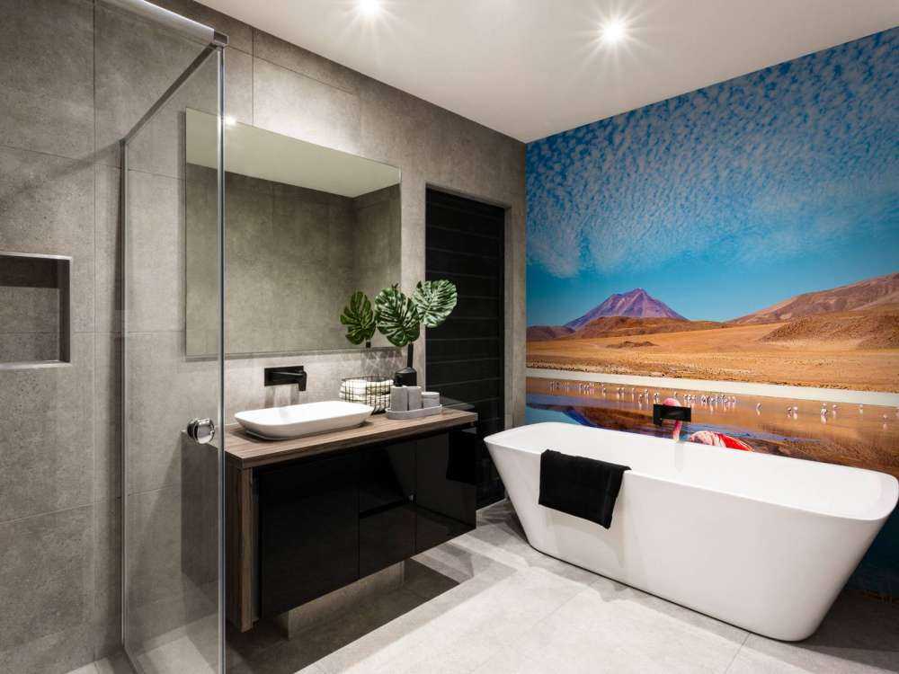 Flamingo's bij een meer