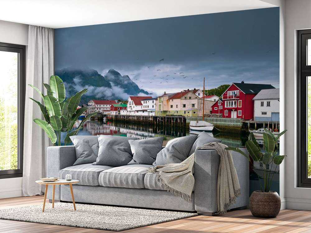 Huizen op de Lofoten