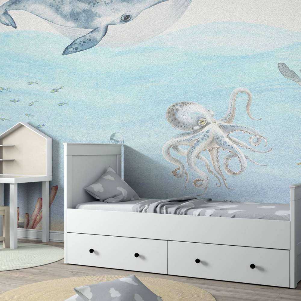 Onderwaterwereld met een walvis