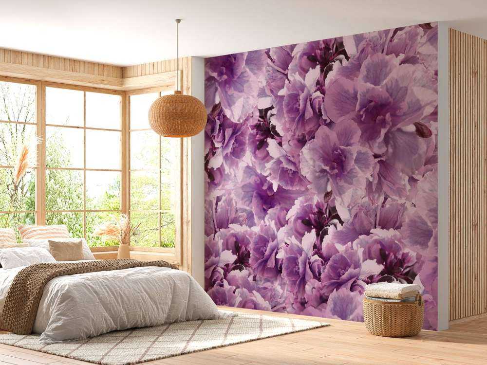 Paars-roze klaprozen design