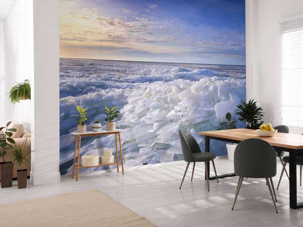 Kruiend iJs aan het Ijsselmeer