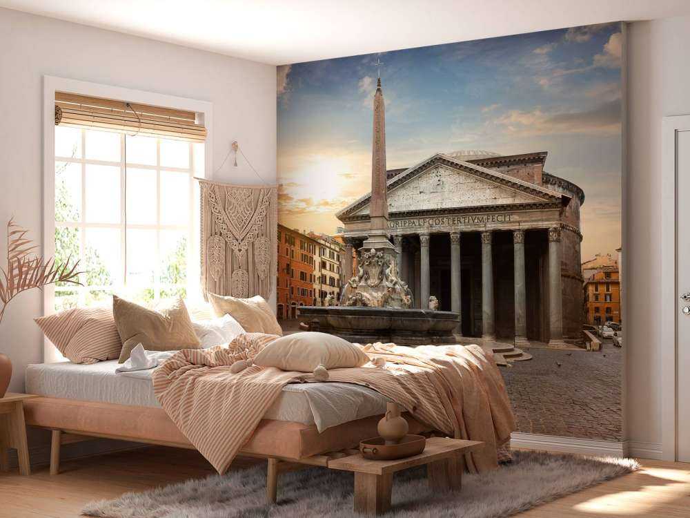 Pantheon in Rome bij zonsondergang